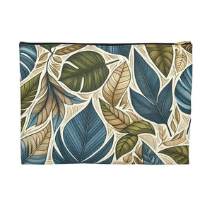 Floral Makeup Bag Accessory Pouch with Durable Zipper Closure - Dipaliz - Large / Black Zipper - Cosmetic & Toiletry