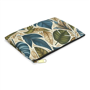 Floral Makeup Bag Accessory Pouch - Durable Zipper Closure - Dipaliz - Small / Black Zipper - Bags