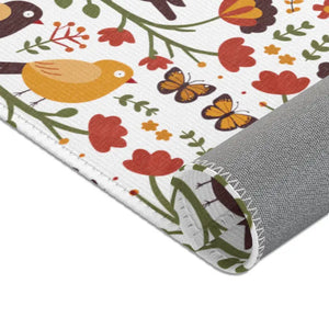 Birds & Trees Area Rug - Nature Inspired Home Decor - Dipaliz - 72’’ × 48’’ - Rugs