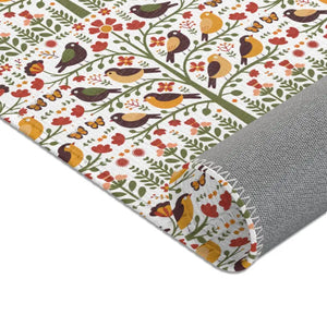 Birds & Trees Area Rug - Nature Inspired Home Decor - Dipaliz - 24’’ × 36’’ - Rugs