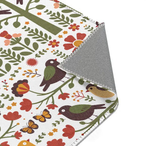 Birds & Trees Area Rug - Nature Inspired Home Decor - Dipaliz - Rugs