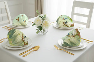 Eco Table Decor – Vibrant Butterfly Design - Dipaliz - Cloth Napkins