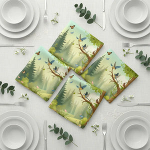 Eco Table Decor – Vibrant Butterfly Design - Dipaliz - Cloth Napkins