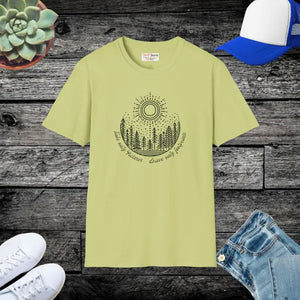 Unisex Softstyle T-shirt - Nature Lovers Eco Comfort - Dipaliz - s / Pistachio - T-shirts