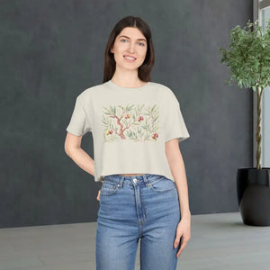 Plant Lover Shirt Eco Chic Summer Dropped Shoulders Crop Tee Dipaliz - T-shirts