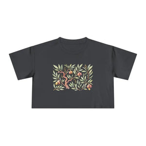 Plant Lover Shirt Eco Chic Summer Dropped Shoulders Crop Tee Dipaliz - Coal / Xs - T-shirts