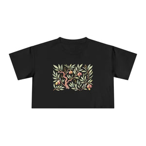 Plant Lover Shirt Eco Chic Summer Dropped Shoulders Crop Tee Dipaliz - Black / Xs - T-shirts