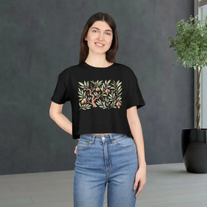 Plant Lover Shirt Eco Chic Summer Dropped Shoulders Crop Tee Dipaliz - T-shirts
