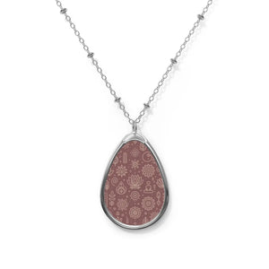 Brilliant Oval Necklace - Robust Ellipse Pendant - Dipaliz - Necklaces