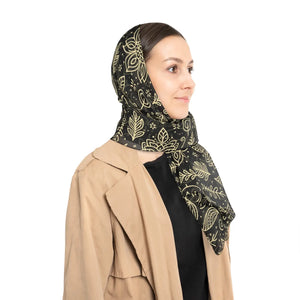 Chic Nature Line Art Scarf - Stylish Companion Poly - Dipaliz - Scarves & Shawls