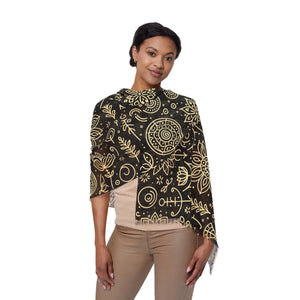 Vibrant Nature Print Scarf - Stylish Polyester Accessory - Dipaliz - Scarves & Shawls