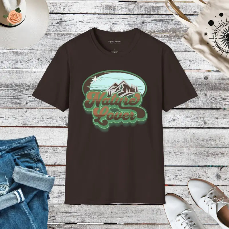 Unisex Softstyle Nature Lover T-shirt - Ultimate Comfort! - Dark Chocolate / s T-shirt