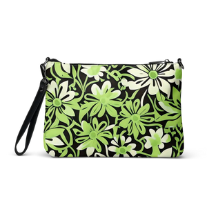 Faux Leather Crossbody Nature Pattern Bag Dark Gray Hardware Dipaliz - Cross Body Bags