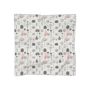 Chic Leaves Poly Scarf Nature Pattern Accessory - Dipaliz - Scarves & Shawls