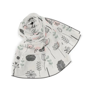 Leaves Poly Scarf - Wild Nature Pattern Elegance - Dipaliz - Voile / 25’’ × - Scarves & Shawls