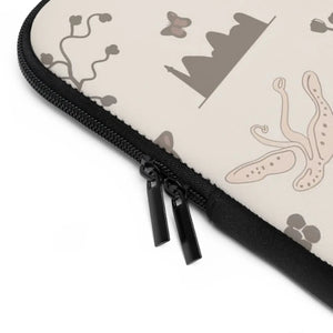 Sleek Laptop Sleeve - Dual Zipper Black Polyester - Dipaliz - Bags