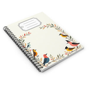 Nature Serenity Spiral Notebook - Bird-themed Cover - Dipaliz - Notebooks & Notepads