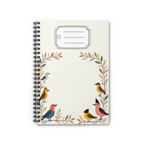 Nature Serenity Spiral Notebook - Bird-themed Cover - Dipaliz - Notebooks & Notepads