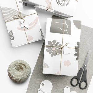 Nature Symbols Gift Wrap - Eco-friendly Design - Dipaliz - Paper Products