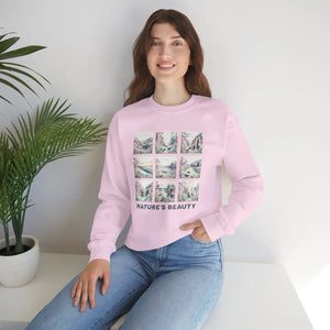 Ultra Cozy Beauty Panel Crewneck - Heavy Blend - Dipaliz - Sweatshirts - s