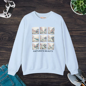 Ultra Cozy Beauty Panel Crewneck - Heavy Blend - Dipaliz - Sweatshirts - s