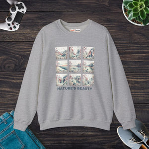 Ultra Cozy Beauty Panel Crewneck - Heavy Blend - Dipaliz - Sweatshirts - s