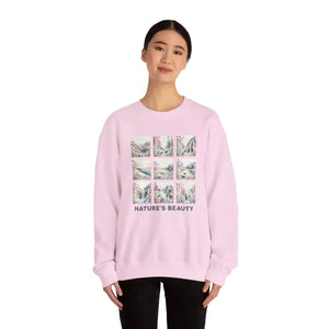 Ultra Cozy Beauty Panel Unisex Crewneck Sweatshirt - Dipaliz - Sweatshirts