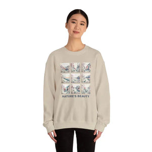 Ultra Cozy Beauty Panel Unisex Crewneck Sweatshirt - Dipaliz - Sweatshirts