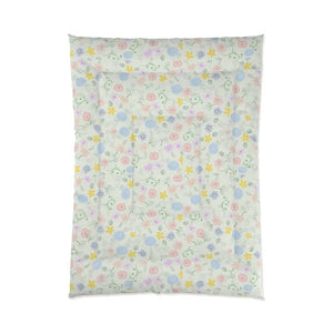 Pretty Nature Print Comforter - Fresh Vibrant Bedroom - Dipaliz - 68’’ × 92’’ - Quilts & Comforters