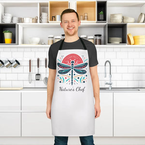 Vibrant Dragonfly Apron - Tie-back Closure Canvas - Dipaliz - Aprons