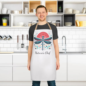 Vibrant Dragonfly Apron - Tie-back Closure Canvas - Dipaliz - Aprons