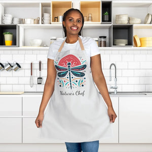 Vibrant Dragonfly Apron - Tie-back Closure Canvas - Dipaliz - Aprons