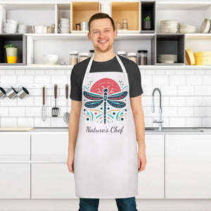 Vibrant Dragonfly Apron - Tie-back Closure Canvas - Dipaliz - Aprons