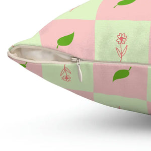 Polyester Square Pillow - Vibrant Nature Pattern - Dipaliz - Throw Pillows