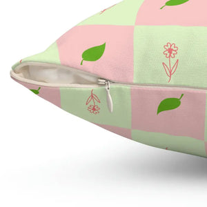 Polyester Square Pillow - Vibrant Nature Pattern - Dipaliz - Throw Pillows