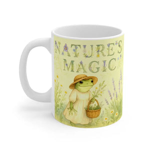 Magic 11oz Mug - Whimsical Frog Garden Color Changing - Dipaliz - Mugs