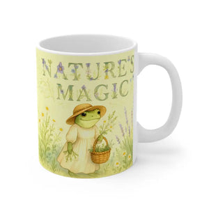 Magic 11oz Mug - Whimsical Frog Garden Color Changing - Dipaliz - Mugs