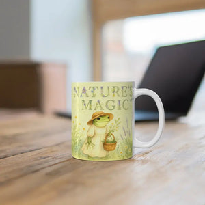 Magic 11oz Mug - Whimsical Frog Garden Color Changing - Dipaliz - Mugs