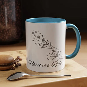 Eco Ride Coffee Mug - Nature Inspired Design - Dipaliz - 11oz / Light Blue - Mugs