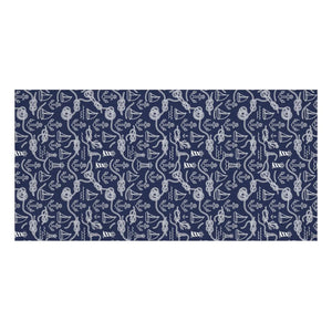 Sailboat Beach Towel – Cotton Mink Soft - Dipaliz - Towels