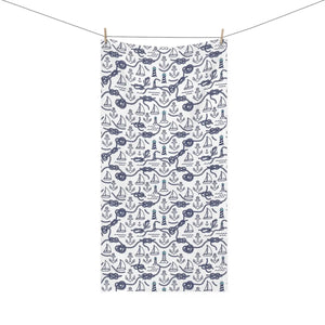 Sailboat Cotton Beach Towel – Nautical Absorbent - Dipaliz - Towels