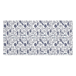 Sailboat Cotton Beach Towel – Nautical Absorbent - Dipaliz - Towels