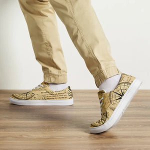 Nautical Men’s Lace-up Canvas Shoes with Breathable Upper - Dipaliz - Sneakers