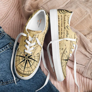 Nautical Men’s Lace-up Canvas Shoes with Breathable Upper - Dipaliz - Sneakers