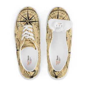 Nautical Men’s Lace-up Canvas Shoes with Breathable Upper - Dipaliz - Sneakers