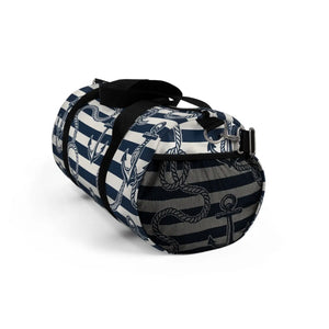Nautical Stripe Duffel Bag - Weekend Getaway - Dipaliz - Bags