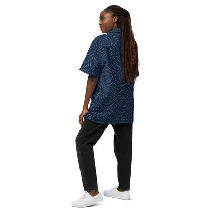 Turn Heads in the Navy Blue Eco-friendly Button Shirt!