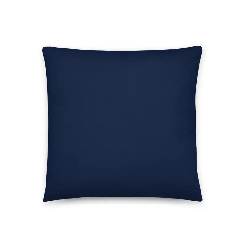 Floral Fantasy Navy Blue Throw Pillow for Cozy Charm - Home Decor