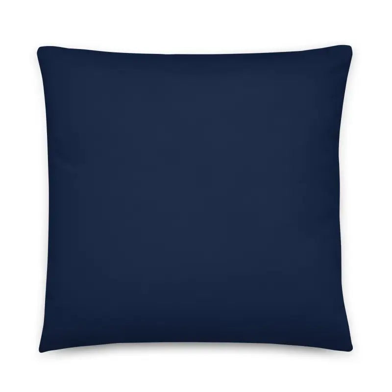 Floral Fantasy Navy Blue Throw Pillow for Cozy Charm - Home Decor