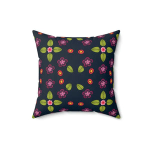 Navy Blue Polyester Square Pillow Bold Comfort Style - Dipaliz - 16’’ × - Throw Pillows